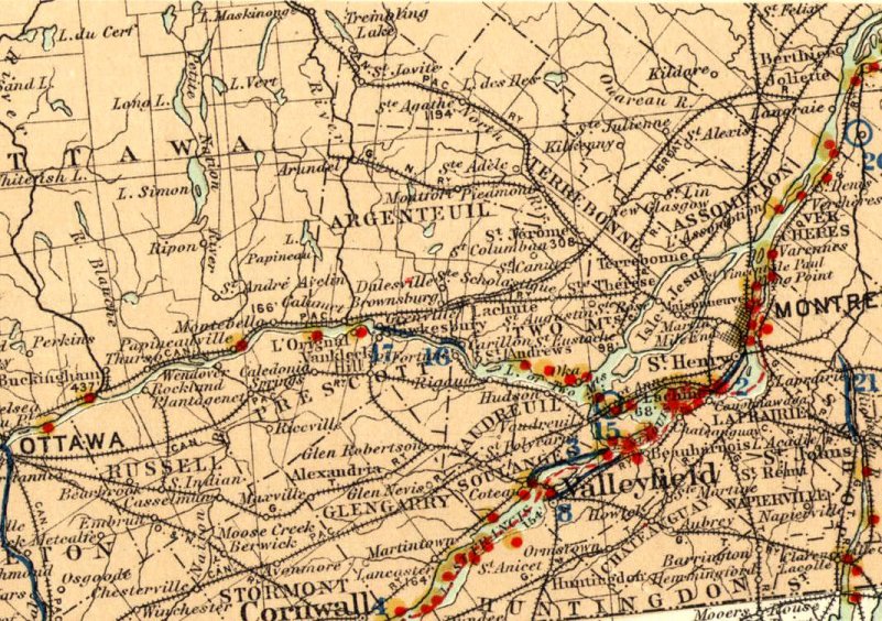 Map Ottawa River East